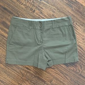 LOFT • Army Green Chino Shorts